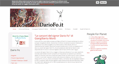 Desktop Screenshot of dariofo.it